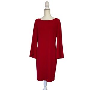 JESSICA HOWARD Elegant Red Women's Dress zs 12